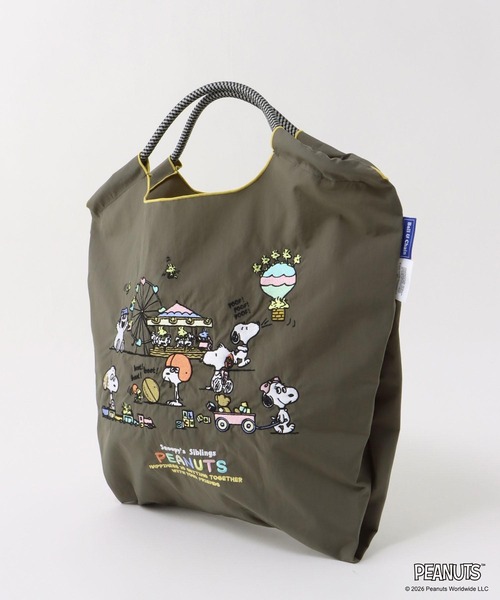 Three Four Time(スリーフォータイム)の「<一部店舗・WEBにて販売>【Ball&Chain×PEANUTS】SNOOPYS SIBLINGS M(トートバッグ・レディース・チャコールグレー/アイボリー・FREE)」の3枚目の写真