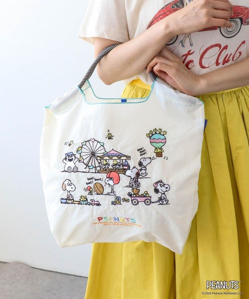 Three Four Time(スリーフォータイム)の「<一部店舗・WEBにて販売>【Ball&Chain×PEANUTS】SNOOPYS SIBLINGS M(トートバッグ・レディース・チャコールグレー/アイボリー・FREE)」の15枚目の写真