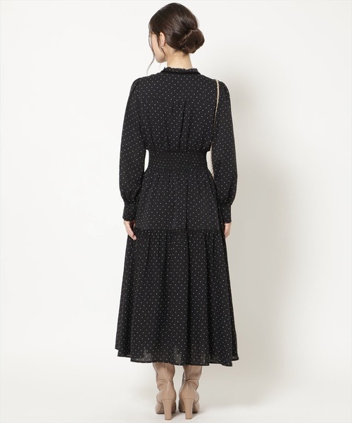 WILLSELECTION(ウィルセレクション)の「ラッフルフリルティアードワンピース(ワンピース・レディース・ブラック系その他/ホワイト系その他/ブラウン系その他・FREE)」の10枚目の写真