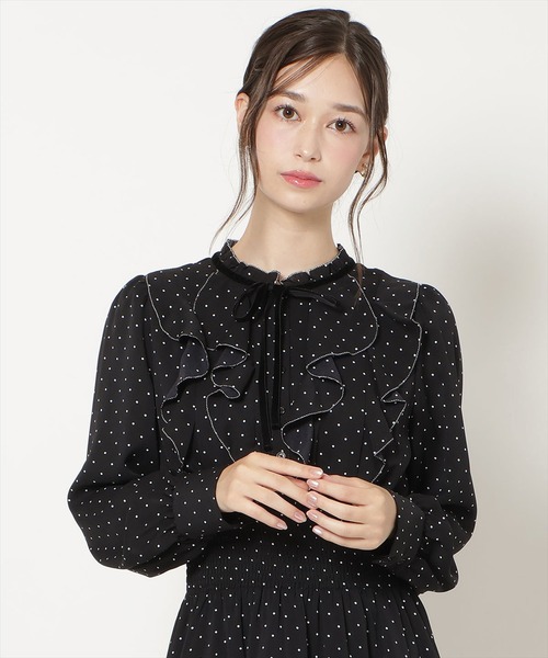 WILLSELECTION(ウィルセレクション)の「ラッフルフリルティアードワンピース(ワンピース・レディース・ブラック系その他/ホワイト系その他/ブラウン系その他・FREE)」の11枚目の写真