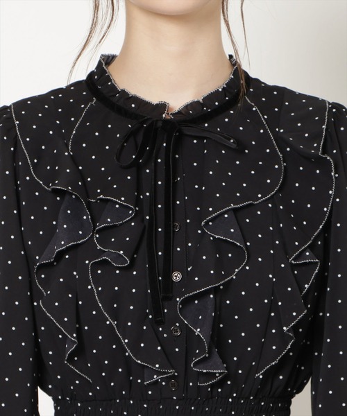 WILLSELECTION(ウィルセレクション)の「ラッフルフリルティアードワンピース(ワンピース・レディース・ブラック系その他/ホワイト系その他/ブラウン系その他・FREE)」の12枚目の写真