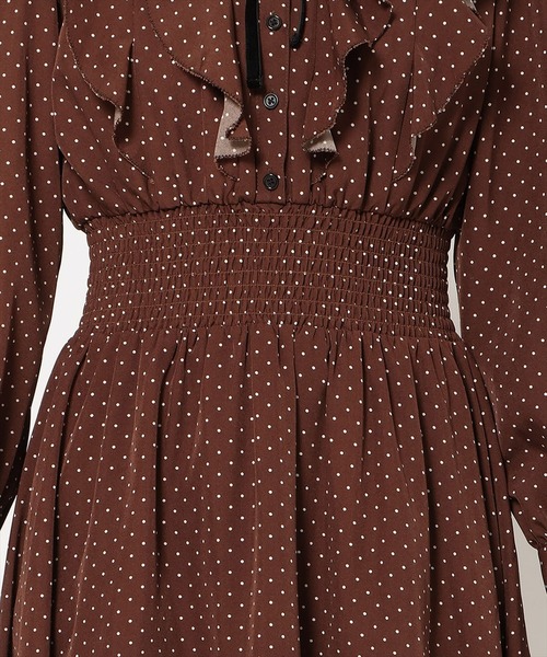 WILLSELECTION(ウィルセレクション)の「ラッフルフリルティアードワンピース(ワンピース・レディース・ブラック系その他/ホワイト系その他/ブラウン系その他・FREE)」の8枚目の写真