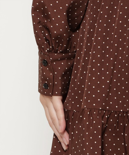 WILLSELECTION(ウィルセレクション)の「ラッフルフリルティアードワンピース(ワンピース・レディース・ブラック系その他/ホワイト系その他/ブラウン系その他・FREE)」の9枚目の写真