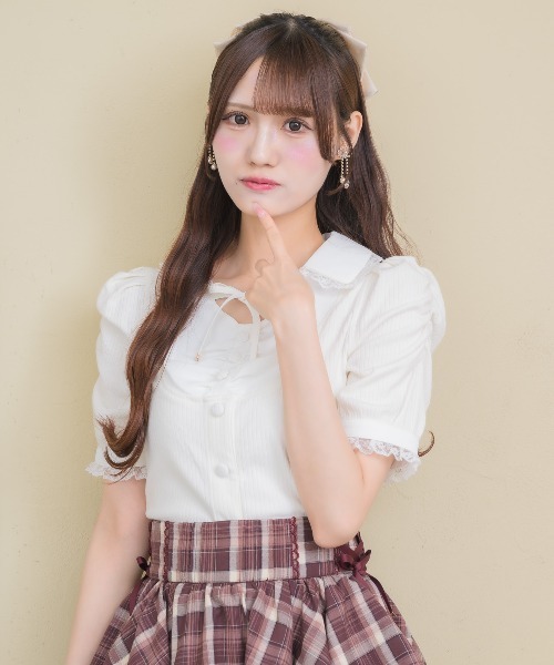 couture BY ROJITA(クチュールバイロジータ)の「シャツレイヤードテレコトップス(Tシャツ/カットソー・レディース・ブラック/グレー/ホワイト・FREE)」の18枚目の写真