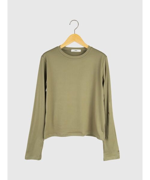 FIKA.（フィーカ）の「Thumbhole basic cut-sew（Tシャツ/カットソー・レディース・ブラウン/ブラック/カーキ・FREE）」の3枚目の写真