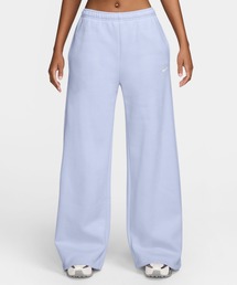 ナイキ Studio Fleece ミディアムウェイト ウィメンズ ミッドライズ ワイドレッグパンツ / Nike Studio Fleece Medium Weight Women's Mid-Rise Wide-Leg Pants IM8103-568 Palest Purple