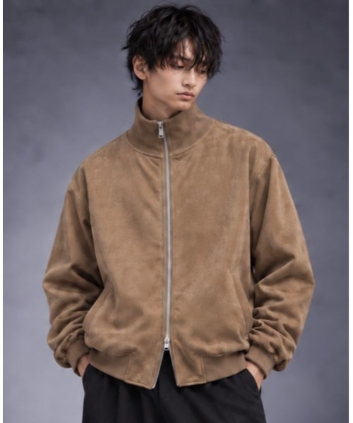 Sakka(サッカ)の「フェイクスエードスタンドブルゾン66-H207(ブルゾン・メンズ・ベージュ/ブラウン・MEDIUM/LARGE)」の1枚目の写真