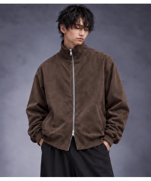 Sakka(サッカ)の「フェイクスエードスタンドブルゾン66-H207(ブルゾン・メンズ・ベージュ/ブラウン・MEDIUM/LARGE)」の2枚目の写真
