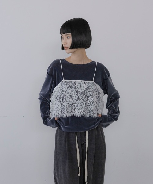 LOWRYS FARM(ローリーズファーム)の「putonレース 1057207(ベスト・レディース・ブラック/ホワイト系その他3/ホワイト系その他2/ホワイト系その他・FREE)」の7枚目の写真