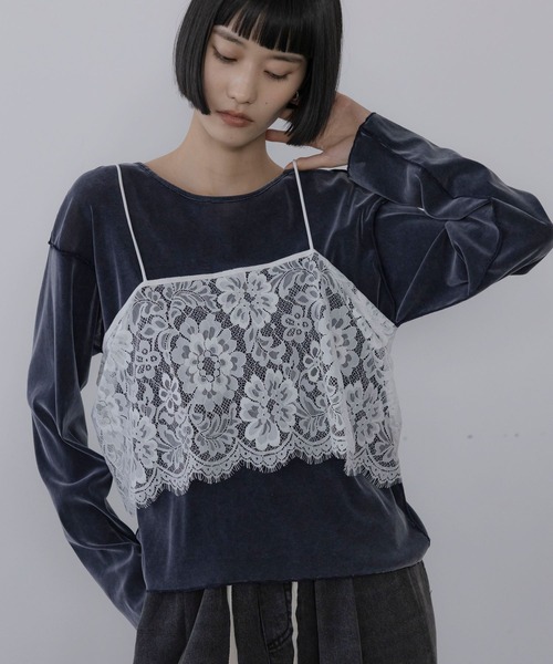 LOWRYS FARM(ローリーズファーム)の「putonレース 1057207(ベスト・レディース・ブラック/ホワイト系その他3/ホワイト系その他2/ホワイト系その他・FREE)」の14枚目の写真