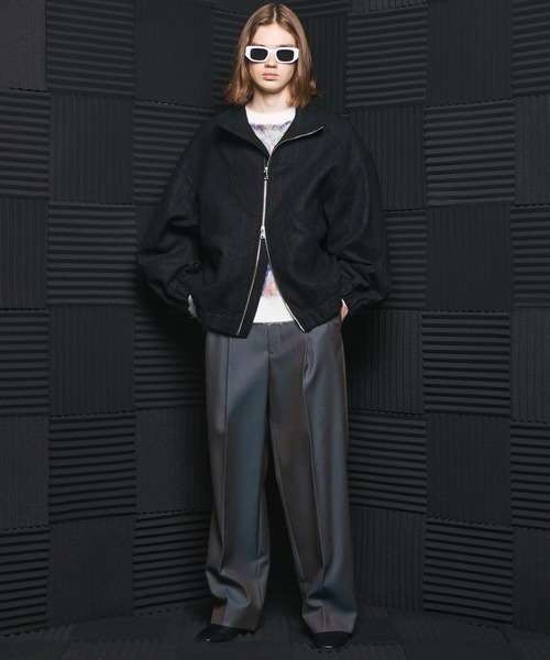 MAISON SPECIAL(メゾンスペシャル)の「《UNISEX》アブストラクトアーガイルプライムオーバーシャギーニットセーター/Abstract Argyle Prime-Over Shaggy Knit Sweater【MAISON SPECIAL/メゾンスペシャル】(ニット/セーター・メンズ・グリーン/オレンジ・0/2/1)」の4枚目の写真