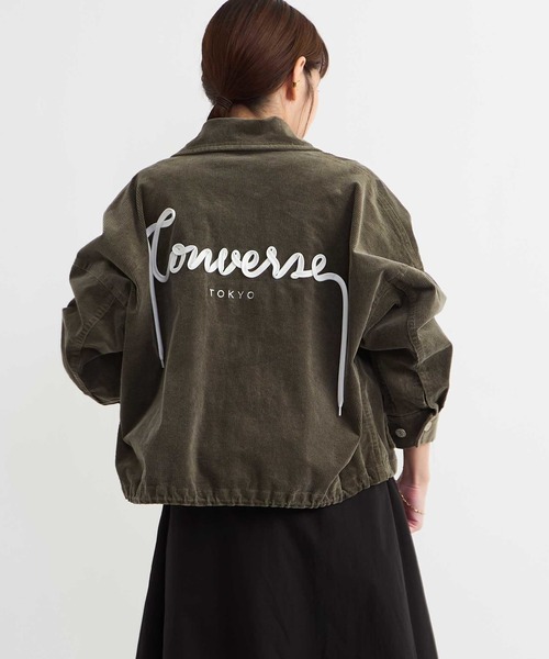 CONVERSE TOKYO(コンバーストウキョウ)の「BACK-SPINDLE INDIGO CORDUROY BLOUSON(ブルゾン・レディース・ブルー/ブラック/カーキ・MEDIUM/SMALL)」の4枚目の写真