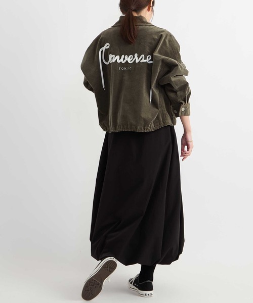 CONVERSE TOKYO(コンバーストウキョウ)の「BACK-SPINDLE INDIGO CORDUROY BLOUSON(ブルゾン・レディース・ブルー/ブラック/カーキ・MEDIUM/SMALL)」の8枚目の写真