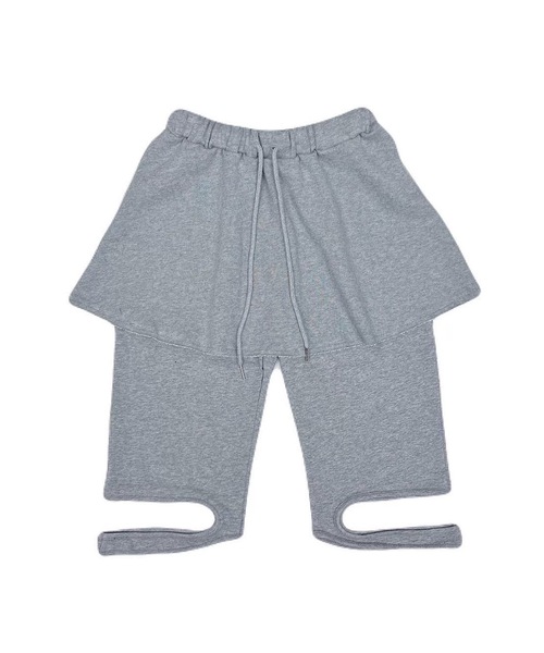 GILAARCHIVE（ギラアーカイブ）の「BOLD LOGO POCKET KNIT SHORTS_GREY