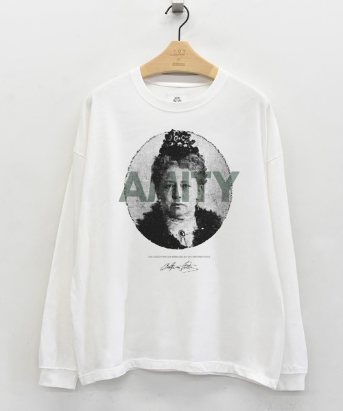 STOF(ストフ)の「STOF/ストフ/PIGMENT-DYED L/S TEE C/AMITY(Tシャツ/カットソー・メンズ・ベージュ/ホワイト/ブラック・M/L/S)」の15枚目の写真