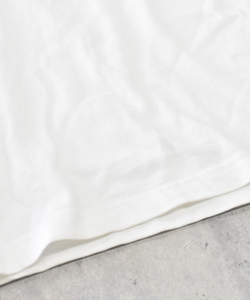 STOF(ストフ)の「STOF/ストフ/PIGMENT-DYED L/S TEE C/AMITY(Tシャツ/カットソー・メンズ・ベージュ/ホワイト/ブラック・M/L/S)」の8枚目の写真