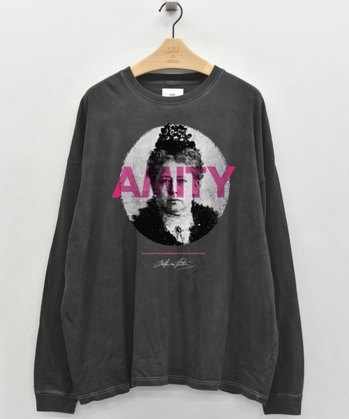 STOF(ストフ)の「STOF/ストフ/PIGMENT-DYED L/S TEE C/AMITY(Tシャツ/カットソー・メンズ・ベージュ/ホワイト/ブラック・M/L/S)」の11枚目の写真