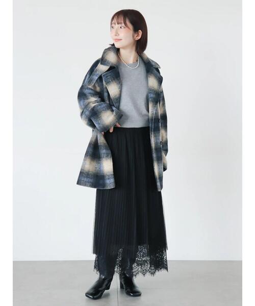 Te chichi(テチチ)の「【マシンウォッシャブル】クルーネックプルオーバー(ニット/セーター・レディース・ブラック/レッド/オフホワイト/グレー・F)」の13枚目の写真