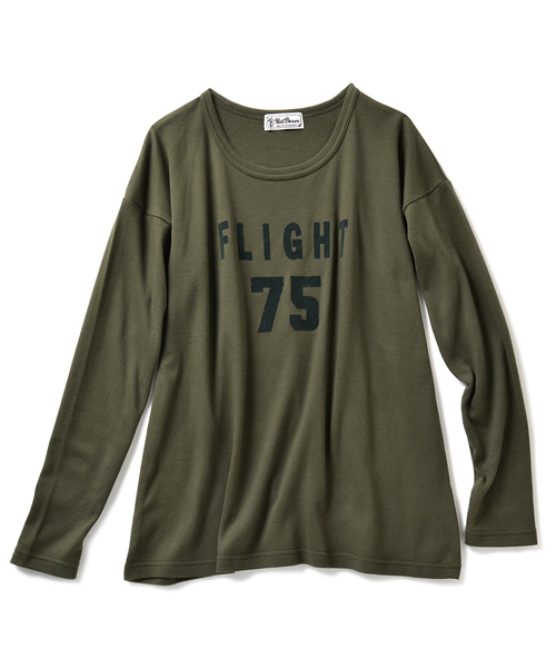 IEDIT（イディット）の「ミルブロウズ　肌心地のよさにこだわった大人シンプルロゴＴシャツ　　（Tシャツ/カットソー・レディース・オフホワイト/ダークネイビー/ブラウン/カーキ・SMALL/MEDIUM/LARGE/X-LARGE）」の4枚目の写真