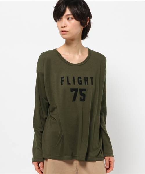 IEDIT（イディット）の「ミルブロウズ　肌心地のよさにこだわった大人シンプルロゴＴシャツ　　（Tシャツ/カットソー・レディース・オフホワイト/ダークネイビー/ブラウン/カーキ・SMALL/MEDIUM/LARGE/X-LARGE）」の22枚目の写真