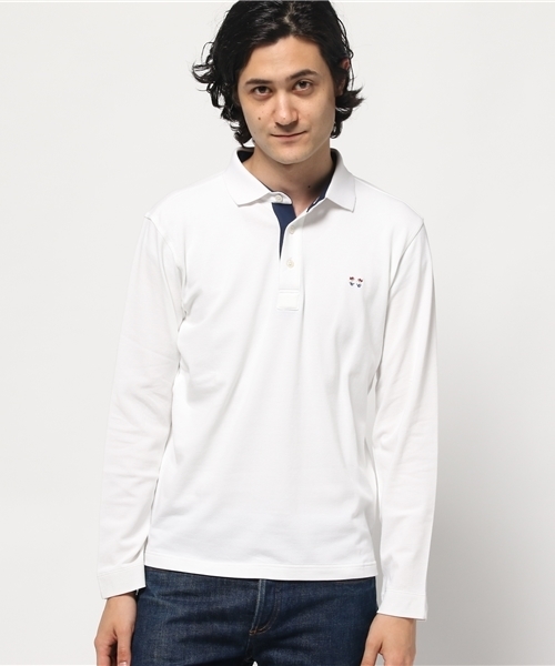 McGREGOR（マックレガー）の「トリコロール刺繍ポロシャツ（ポロシャツ・メンズ・レッド/アイボリー/ネイビー・L/LL/M）」の2枚目の写真