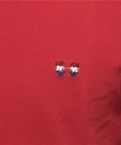 McGREGOR（マックレガー）の「トリコロール刺繍ポロシャツ（ポロシャツ・メンズ・レッド/アイボリー/ネイビー・L/LL/M）」の8枚目の写真