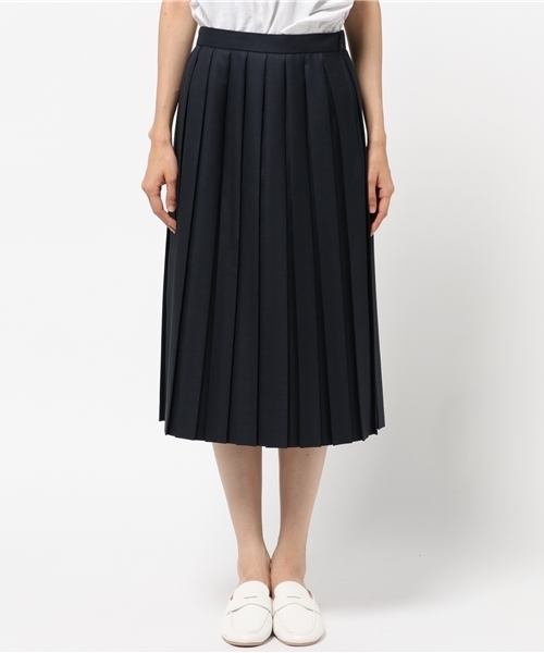 22 OCTOBRE（ヴァンドゥ－オクトーブル）の「プリーツスカート（スカート・レディース・ネイビー/ベージュ・40/36/38）」の8枚目の写真