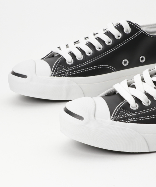 CONVERSE（コンバース）の「CONVERSE: 【JACK PURCELL】 （レザー）（スニーカー・メンズ・ブラック/ホワイト・26.5/26/27/27.5/28/29）」の6枚目の写真