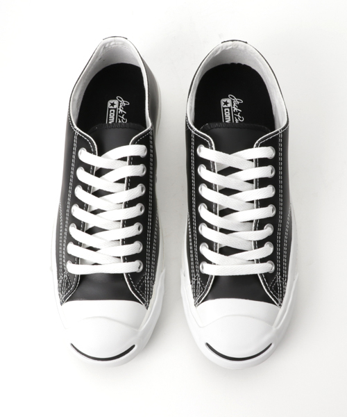 CONVERSE（コンバース）の「CONVERSE: 【JACK PURCELL】 （レザー）（スニーカー・メンズ・ブラック/ホワイト・26.5/26/27/27.5/28/29）」の9枚目の写真
