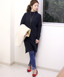 Bou Jeloud | かろやかニットリブワンピース(ワンピース)