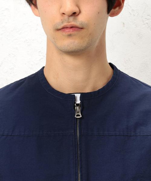 green label relaxing（グリーンレーベルリラクシング）の「BC C/N GGRN ノーカラーブルゾン ◆（ブルゾン・メンズ・ブラック/オリーブ/ネイビー・X-LARGE/SMALL/LARGE/MEDIUM）」の11枚目の写真