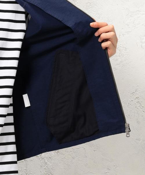 green label relaxing（グリーンレーベルリラクシング）の「BC C/N GGRN ノーカラーブルゾン ◆（ブルゾン・メンズ・ブラック/オリーブ/ネイビー・X-LARGE/SMALL/LARGE/MEDIUM）」の14枚目の写真