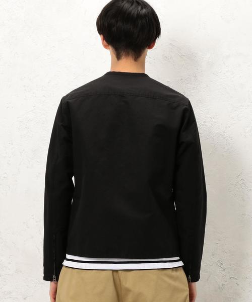 green label relaxing（グリーンレーベルリラクシング）の「BC C/N GGRN ノーカラーブルゾン ◆（ブルゾン・メンズ・ブラック/オリーブ/ネイビー・X-LARGE/SMALL/LARGE/MEDIUM）」の18枚目の写真