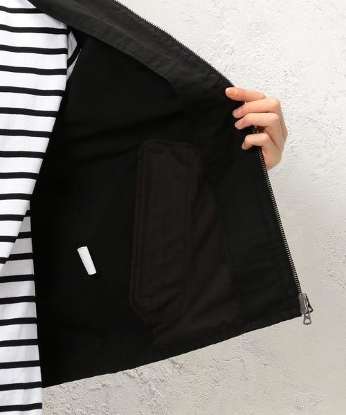 green label relaxing（グリーンレーベルリラクシング）の「BC C/N GGRN ノーカラーブルゾン ◆（ブルゾン・メンズ・ブラック/オリーブ/ネイビー・X-LARGE/SMALL/LARGE/MEDIUM）」の7枚目の写真