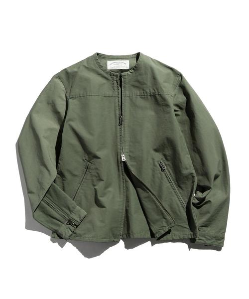 green label relaxing（グリーンレーベルリラクシング）の「BC C/N GGRN ノーカラーブルゾン ◆（ブルゾン・メンズ・ブラック/オリーブ/ネイビー・X-LARGE/SMALL/LARGE/MEDIUM）」の9枚目の写真