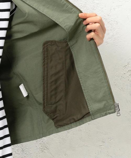 green label relaxing（グリーンレーベルリラクシング）の「BC C/N GGRN ノーカラーブルゾン ◆（ブルゾン・メンズ・ブラック/オリーブ/ネイビー・X-LARGE/SMALL/LARGE/MEDIUM）」の10枚目の写真