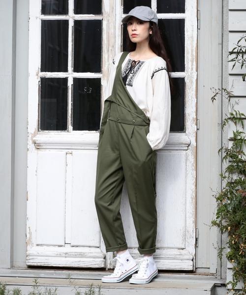 サロペット・オーバーオール・オールインワン 2way Western Shirt All In One Outfit 36 coen（コーエン）の「2WAYオールインワン(ブラック ⇒ WEB限定カラー