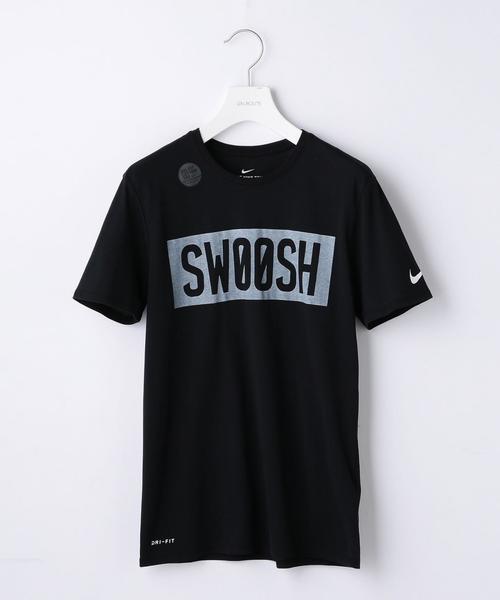 NIKE(ナイキ)の「NIKE(ナイキ) DRI-FIT ドライ スウッシュ ジム Tシャツ(Tシャツ/カットソー・メンズ・ブラック/グレー・LARGE/MEDIUM/SMALL)」の2枚目の写真