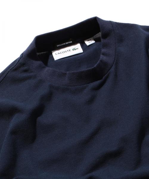 LACOSTE（ラコステ）の「【別注】 ＜LACOSTE (ラコステ）＞ BIG TEE/Tシャツ ◇：（Tシャツ/カットソー・メンズ・ホワイト/ブラック/ネイビー/イエロー/ロイヤルブルー・2/3/5/4）」の9枚目の写真
