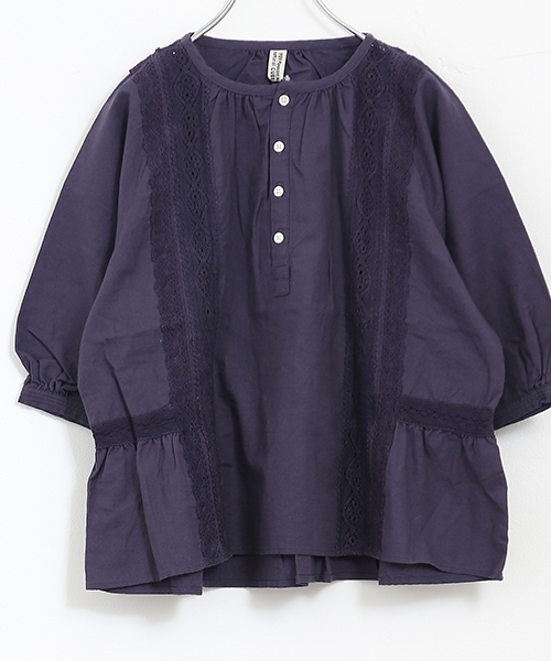 CUBE SUGAR（キューブシュガー）の「ガーゼビエラ×レースプルオーバーブラウス（シャツ/ブラウス・レディース・ブラック/ホワイト/ネイビー/ベージュ・M）」の19枚目の写真