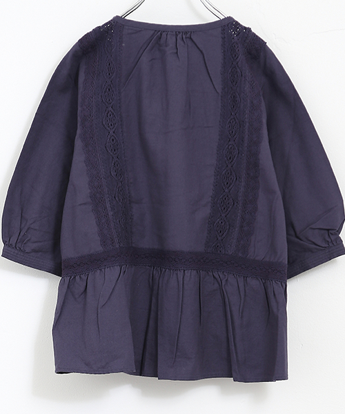 CUBE SUGAR（キューブシュガー）の「ガーゼビエラ×レースプルオーバーブラウス（シャツ/ブラウス・レディース・ブラック/ホワイト/ネイビー/ベージュ・M）」の20枚目の写真