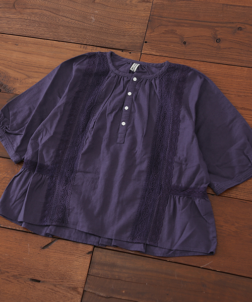 CUBE SUGAR（キューブシュガー）の「ガーゼビエラ×レースプルオーバーブラウス（シャツ/ブラウス・レディース・ブラック/ホワイト/ネイビー/ベージュ・M）」の21枚目の写真