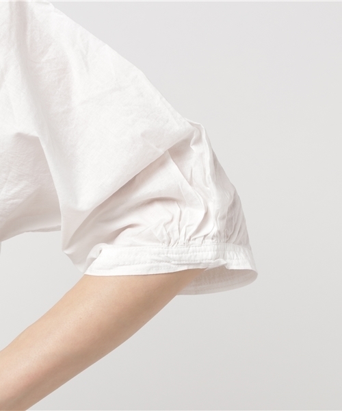 CUBE SUGAR（キューブシュガー）の「ガーゼビエラ×レースプルオーバーブラウス（シャツ/ブラウス・レディース・ブラック/ホワイト/ネイビー/ベージュ・M）」の9枚目の写真