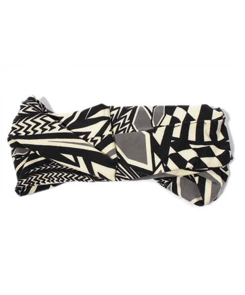 603（ロクマルサン）の「603 幾何学柄ヘアーバンド（ヘアバンド・レディース・オフホワイト/グレー/レッド・FREE）」の4枚目の写真