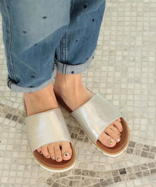 SESTO（セスト）の「カップインソールのスポーツサンダル（サンダル・レディース・ブラック/アイボリー/グレー/ブラック系その他/ベージュ/レオパード/シルバー・L/LL/3L/S/M）」の7枚目の写真