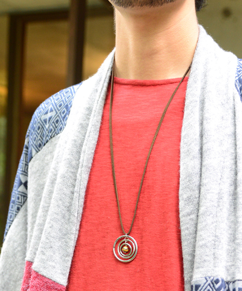 チャイハネ(チャイハネ)の「【チャイハネ】ギャラックMEN'Sネックレス(ネックレス・メンズ・クリア/ブラウン/ターコイズブルー/ブラック/レッド・FREE)」の13枚目の写真