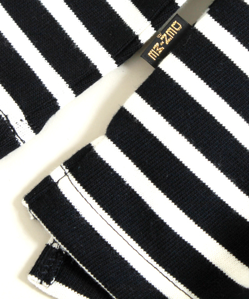 Denime(ドゥニーム)の「 ヘビーボーダーボートネックロンT:MENS(Tシャツ/カットソー・メンズ・レッド系その他/ブルー系その他/ブラウン系その他/ネイビー・LARGE/SMALL/MEDIUM)」の11枚目の写真