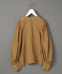 6(ROKU) BEAUTY & YOUTH UNITED ARROWS◆長袖ブラウス/--/ポリエステル/GRN/総柄/8621-242-0084 6(ROKU) BEAUTY & YOUTH UNITED ARROWS(ロクビューティーアンド