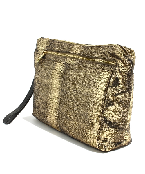 ROSE BUD（ローズバッド）の「HS-3052 METALIC INSIDE BAG（クラッチバッグ・レディース・ゴールド・ONE SIZE）」の2枚目の写真