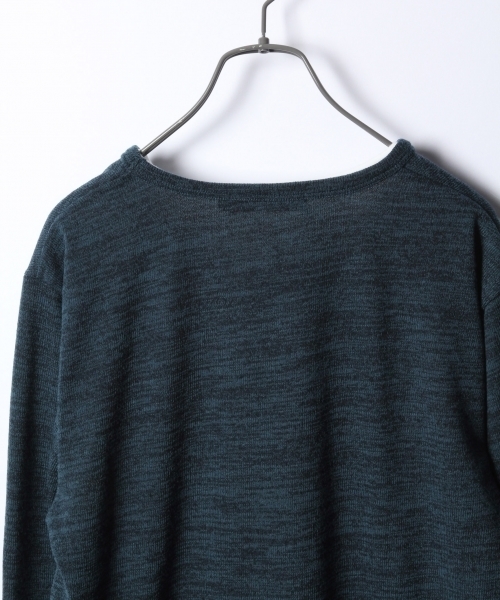 RAGEBLUE（レイジブルー）の「レイヤードニットソー/781427（ニット/セーター・メンズ・ブラック/グレー/オレンジ/ブルー/ワインレッド・SMALL/MEDIUM/LARGE）」の11枚目の写真